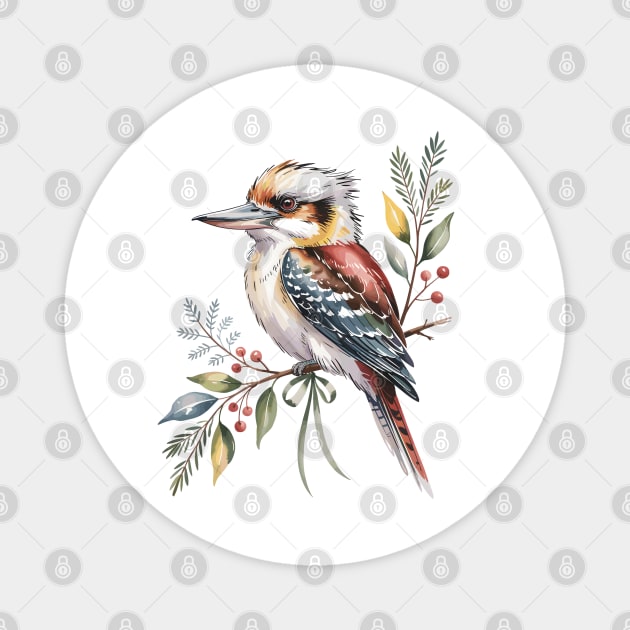 Xmas-Kookaburra Magnet by JessArty